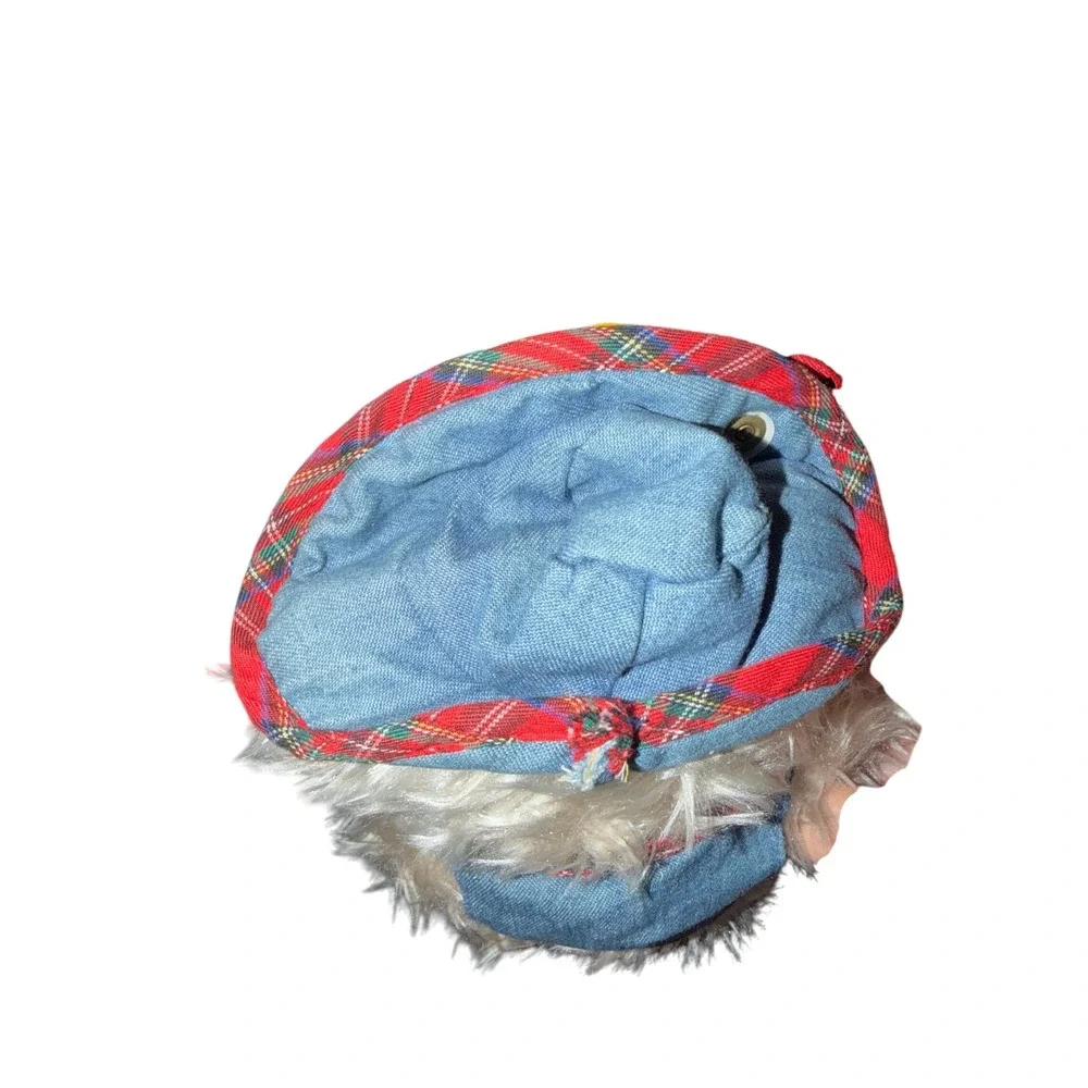 Teddy Bear Collection Plush Toy Sunflower Beret‎ Denim Vest